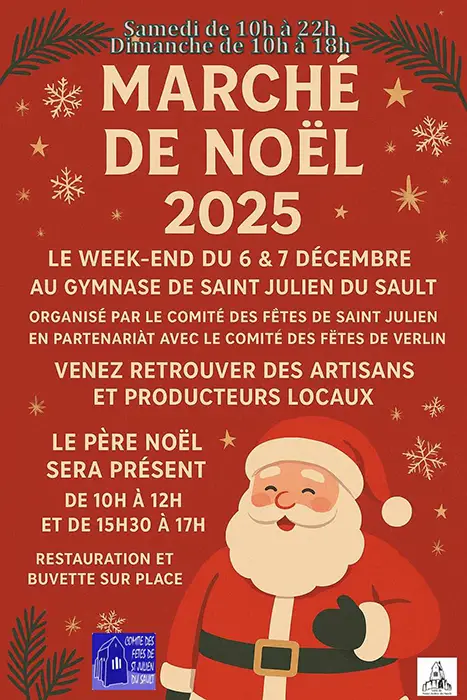 marche de noel saint julien du sault verlin 2025