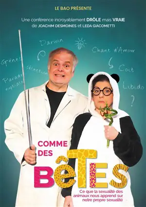 affiche comme des betes theatre comedie