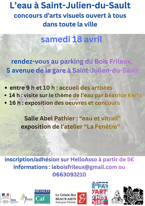 concours arts visuels eau st julien du sault