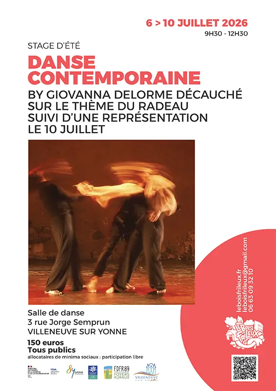 stage danse contemporaine bois frileux st juliendusault ete2026