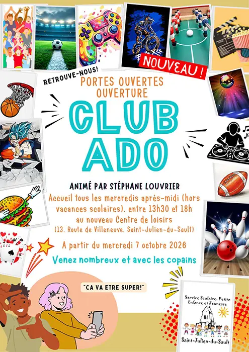 club ado portes ouvertes stjuliendusault